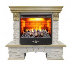 Каминокомплект RealFlame Rockland Lux 25/25.5 WT с очагом 3D Firestar 25.5
