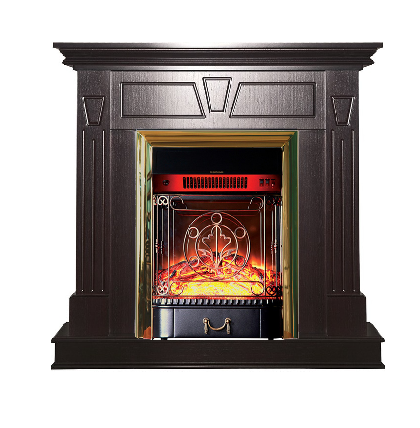 Каминокомплект Interflame Берта с очагом Majestic FX M Brass венге